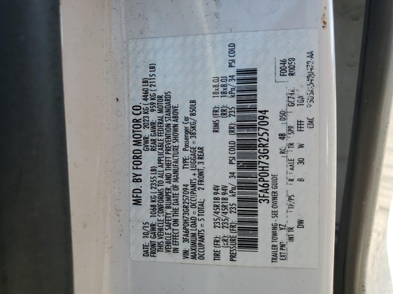 Ford Fusion Se Image 10