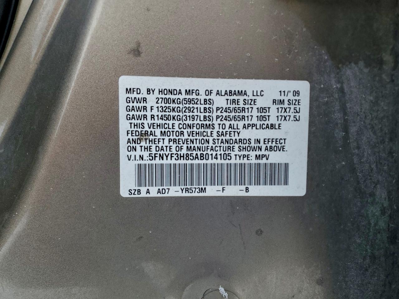 Honda Pilot Touring Image 10