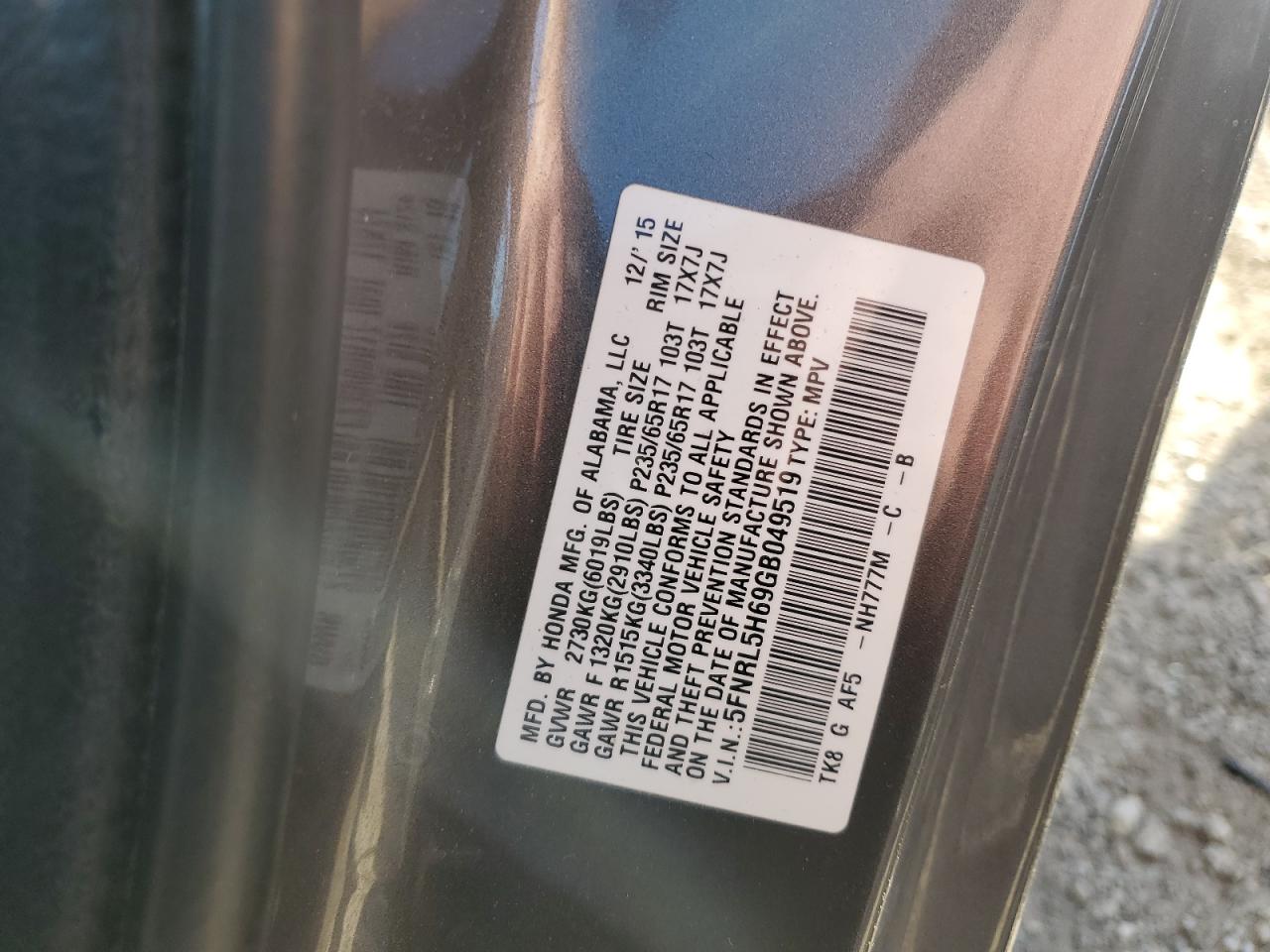 Honda Odyssey Exl Image 2