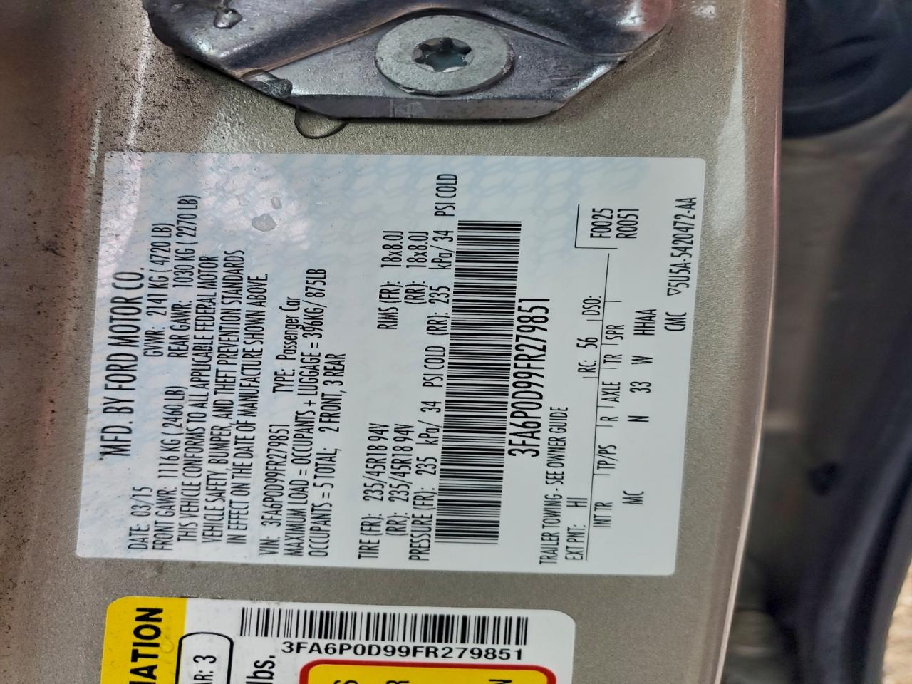 Ford Fusion Titanium Image 10