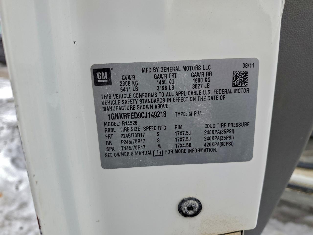 Chevrolet Traverse Ls Image 13